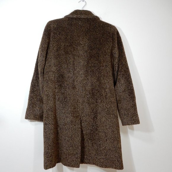 SOFIA CASHMERE Wool & Suri Alpaca Blend Car COAT Size 12 L Brown NEW $1195 - Picture 7 of 11